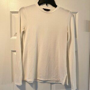 Like New Banana Republic Luxespun Cream Long Sleeve Shirt Size XS